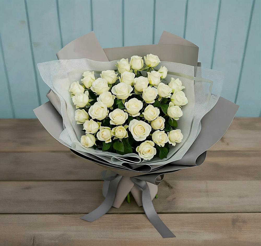 Букет Белоснежная нежность в Добрянке
