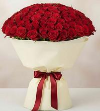 Букет 101 Красная роза Милано в Добрянке