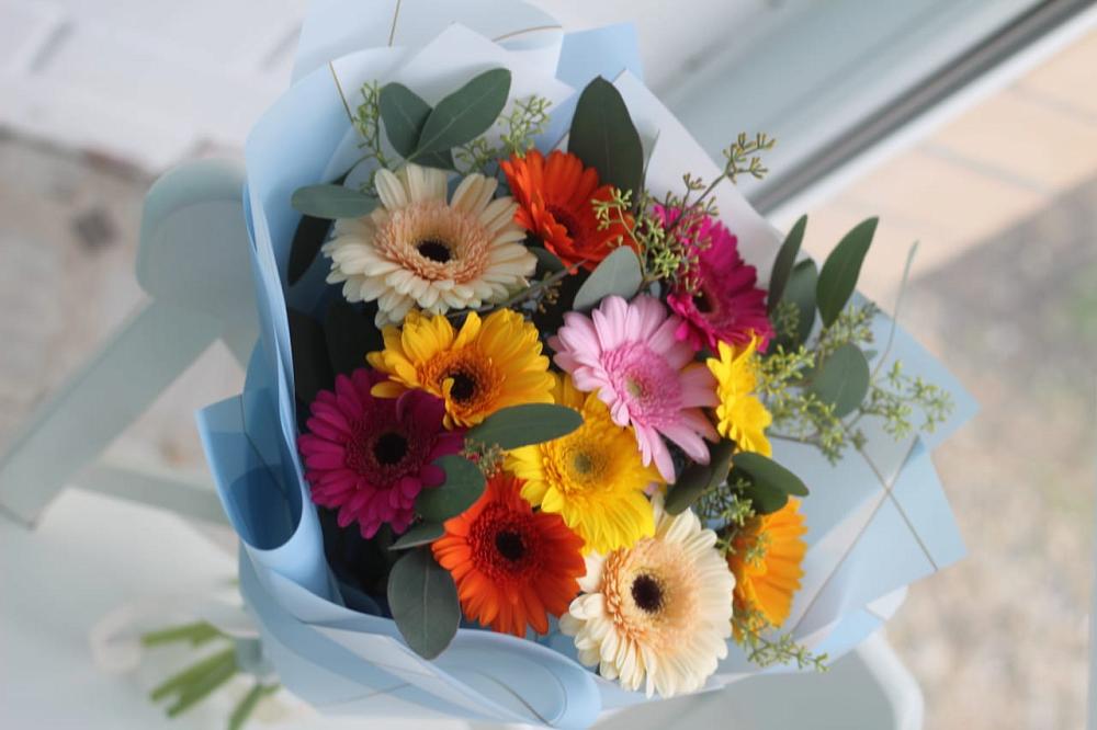 Букет цветов из: Герберы в Добрянке