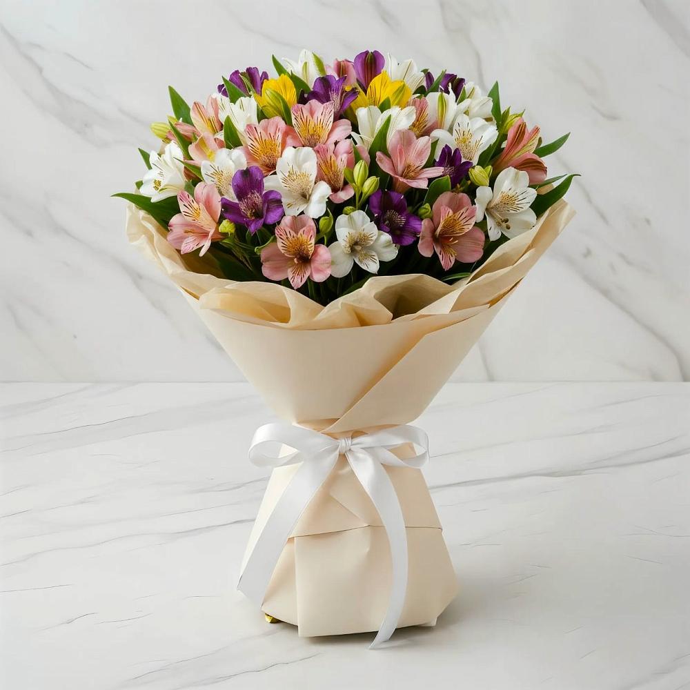 Букет цветов из: Альстромерии в Добрянке