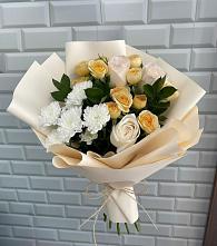 Букет цветов из:  Розы и Хризантемы в Добрянке