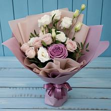 Букет цветов из:  Розы и Лизиантусы #REPLACE_PRED# Добрянке