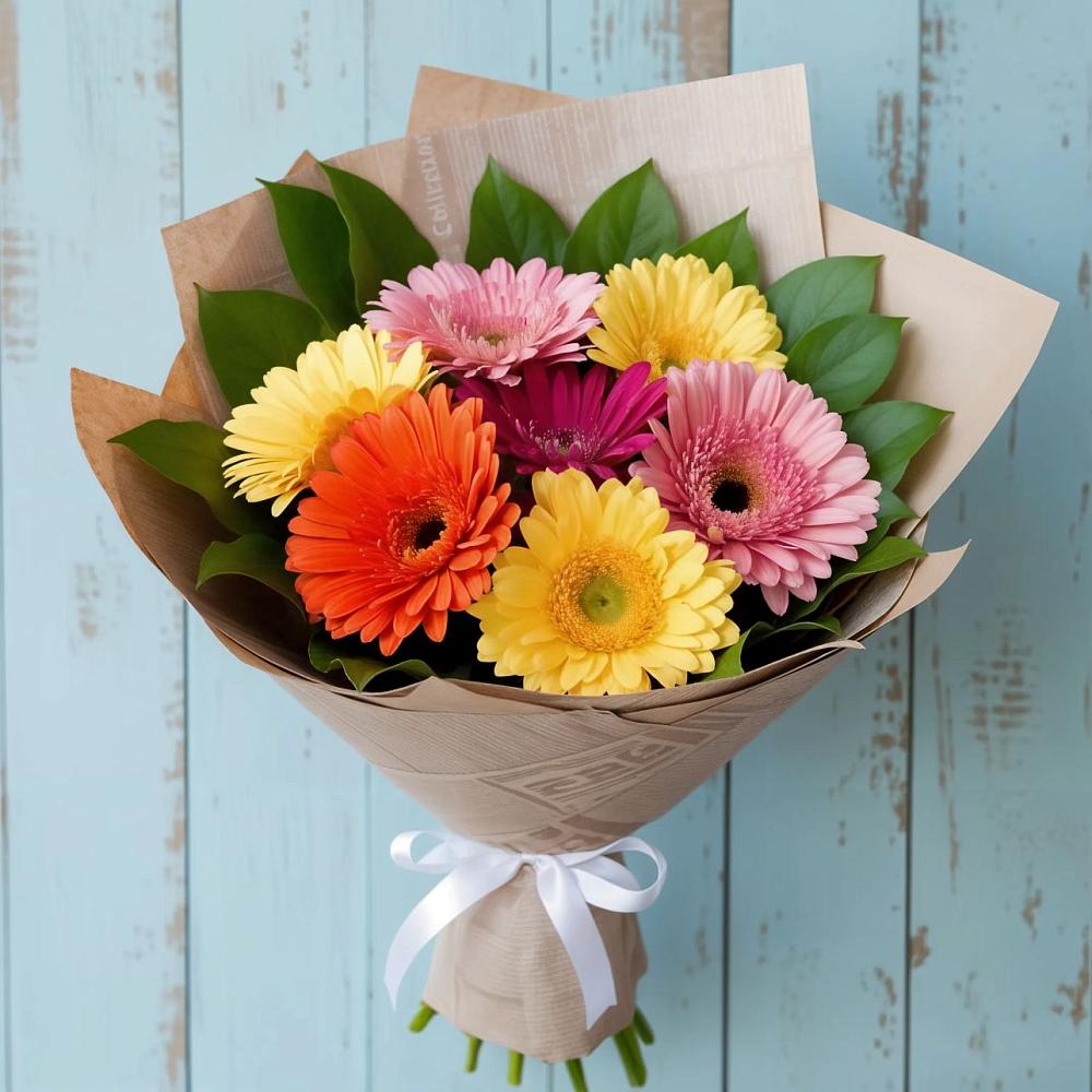 Букет цветов из: Герберы в Добрянке