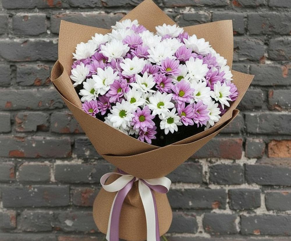 Букет цветов из: Хризантемы в Добрянке