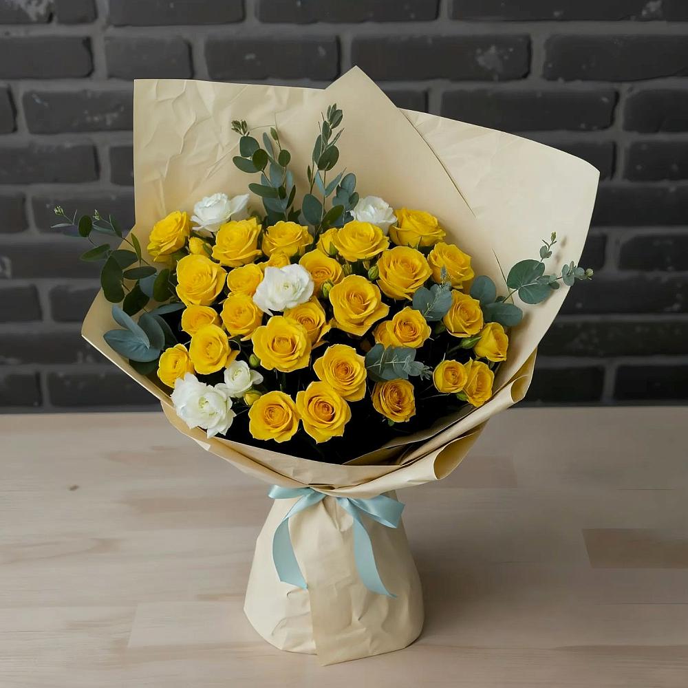 Букет цветов из: Розы в Добрянке