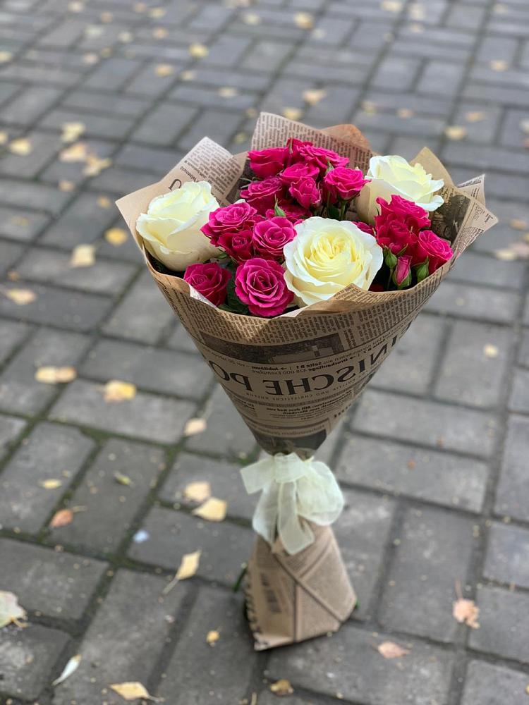 Букет цветов из: Розы в Добрянке