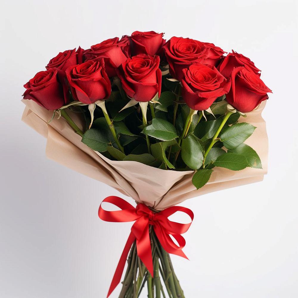 Букет 11 Красных роз Эдлесс Лав в Добрянке